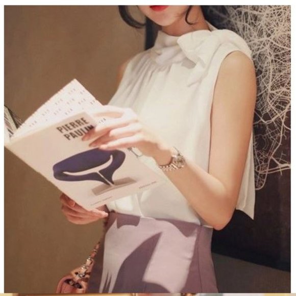 Milkcocoa Tops - NWT Milkcocoa Sleeveless Chiffon Top